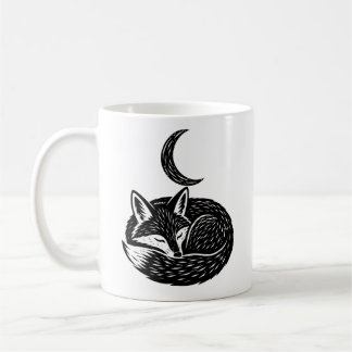 Personalisierter Fox & Moon Becher Kaffeetasse