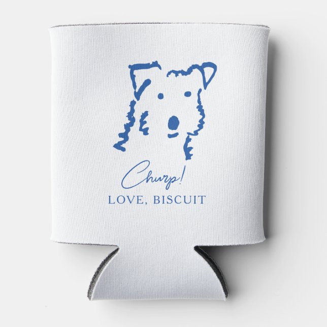 Personalisierter Fox Terrier Hund Dosenkühler (Vorderseite)