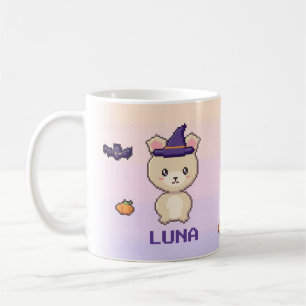 Personalisierter Französische Bulldogge Halloween- Kaffeetasse