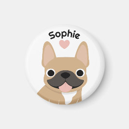 Personalisierter Französischer Bulldogge Magnet, F Magnet