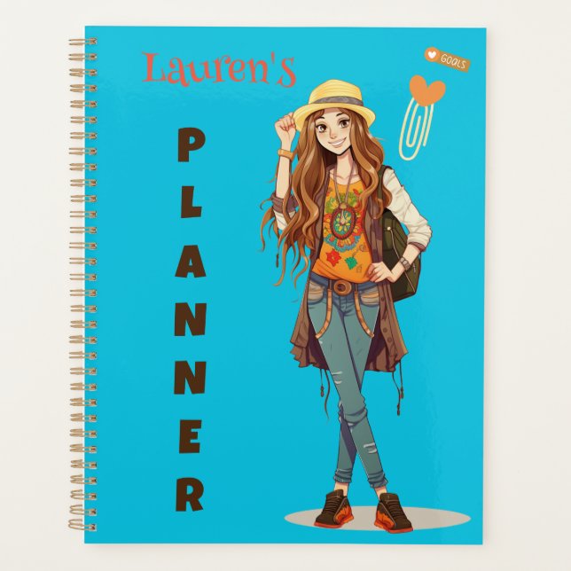 PERSONALISIERTER FRAUENPLANER PLANER (Vorderseite)