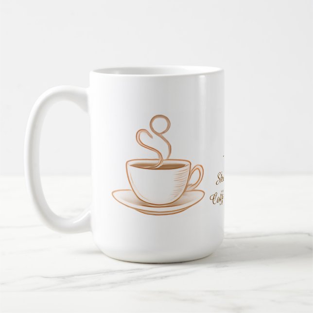Personalisierter Frauentag-Kaffeebecher Kaffeetasse (Links)