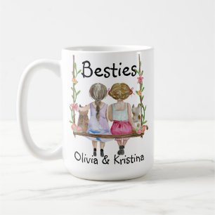 Personalisierter Freund Name Geschenk Tasse Bestie