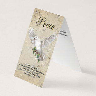 Personalisierter Friedens-Taube-Schriftvers