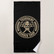 Personalisierter Friseursalon Skull Rockabilon