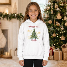 Personalisierter Frohe Weihnachten Baum Kinder-
