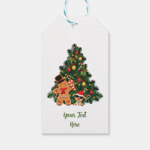 Personalisierter Frohe Weihnachten Baum und Orname Geschenkanhänger