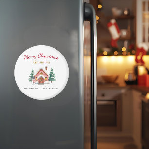 Personalisierter Frohe Weihnachten Oma Magnet