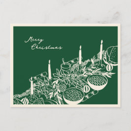 Personalisierter Frohe Weihnachten Tisch Minimal D