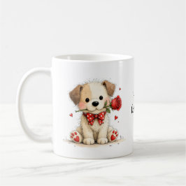 Personalisierter Froher Valentinstag Becher Kaffeetasse