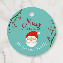 Personalisierter froher Weihnachtsgeschenk-Tag Geschenkanhänger