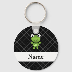 Personalisierter Froschkreuz Schlüsselanhänger