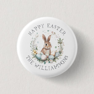 Personalisierter Frühling Bunny Easter Egland Button