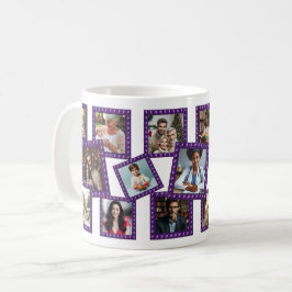 Personalisierter Frühlingsblüten-Rahmen für 17 Fot Kaffeetasse