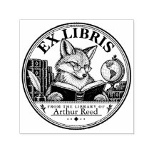 Personalisierter Fuchs Ex Libris Bibliotheksbuchst
