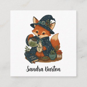 Personalisierter Fuchs-Tee Begleitkarte