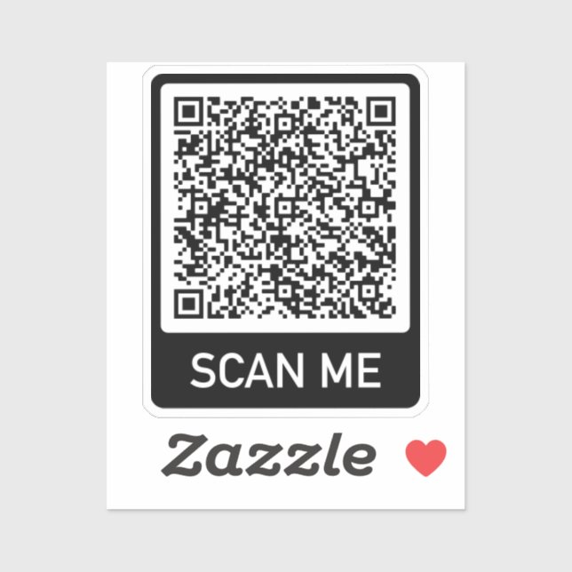 Personalisierter Fügen Sie Ihren lustigen QR-Code- Aufkleber (Blatt)