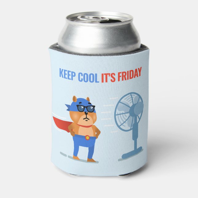 Personalisierter Fun Superhero Quote Spaß Dosenkühler (Kanne Rückseite)