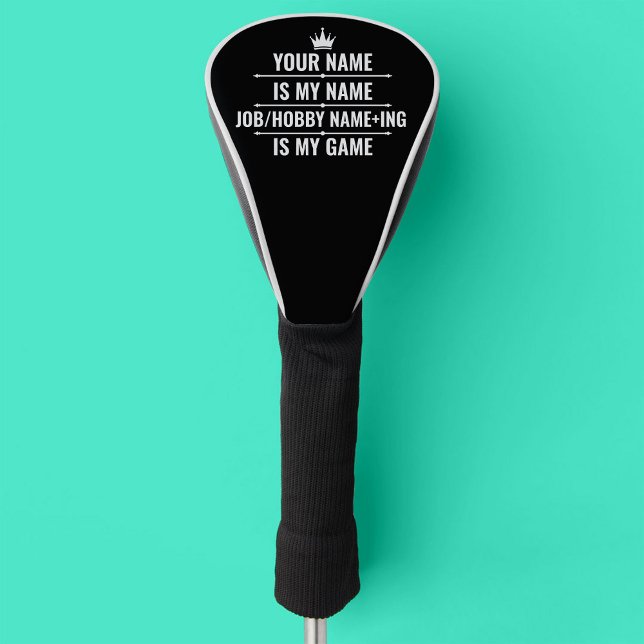 Personalisierter Funny Job und Name des Hobby Golf Headcover (Von Creator hochgeladen)