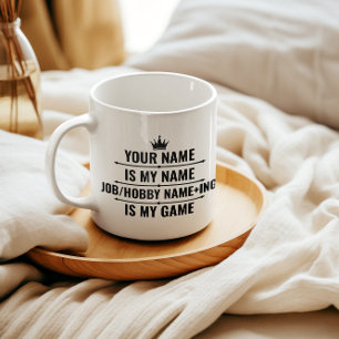 Personalisierter Funny Job und Name des Hobby Kaffeetasse