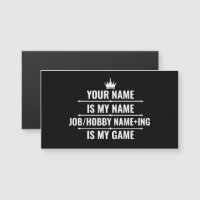 Personalisierter Funny Job und Name des Hobby