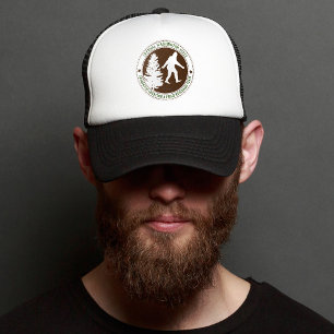 Personalisierter Funny Sasquatch Standort und Fors Truckerkappe