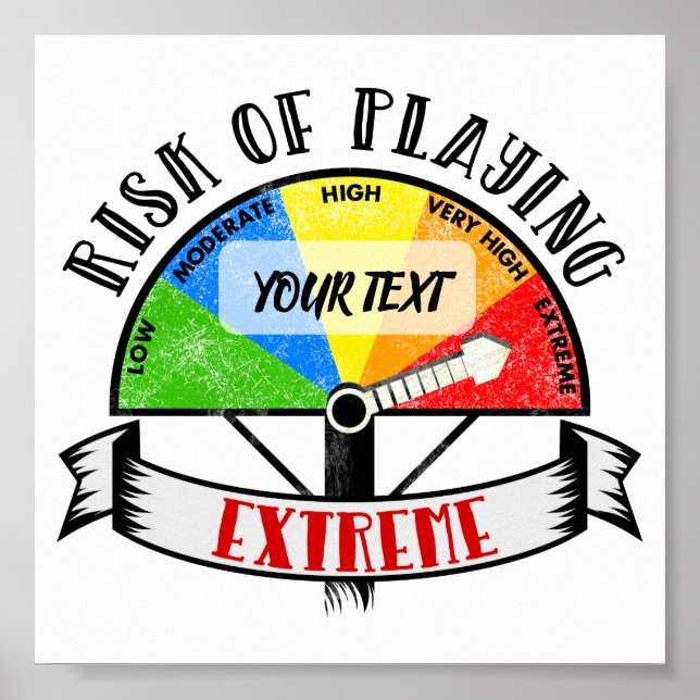 Personalisierter Funny Sport oder Musikdesign Poster (Vorne)