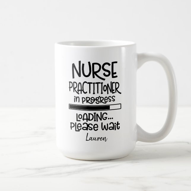 Personalisierter Funny Student Krankenpfleger Kaffeetasse (Rechts)
