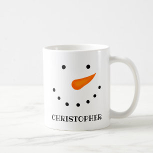 Personalisierter {für lange Namen} Snowman Kaffeetasse