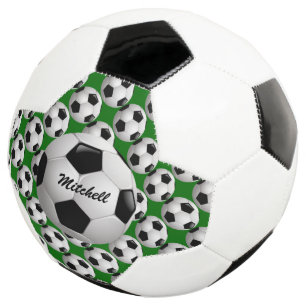 Personalisierter Fußball-Ball auf Fußball-Muster Fußball