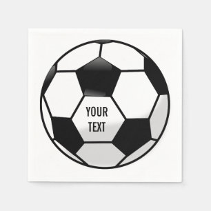 Personalisierter Fußball-Ball mit Serviette