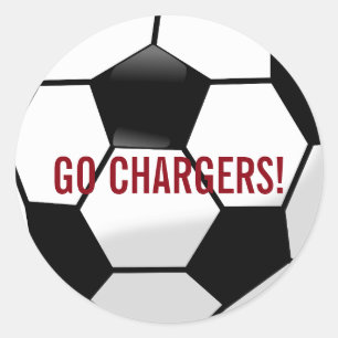 Personalisierter Fußball-Ball mit Team-Namen und Runder Aufkleber