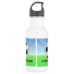 Personalisierter Fußball-Ball-sonniger Tagessport Trinkflasche