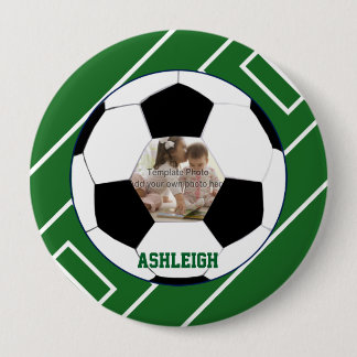 Personalisierter Fußball-Ball und Button