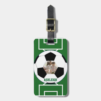 Personalisierter Fußball-Ball und Gepäckanhänger