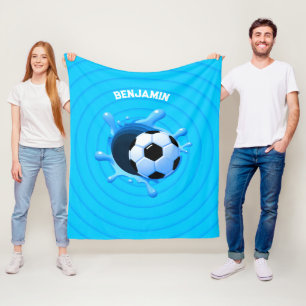 Personalisierter Fußball-Blanket Fleecedecke