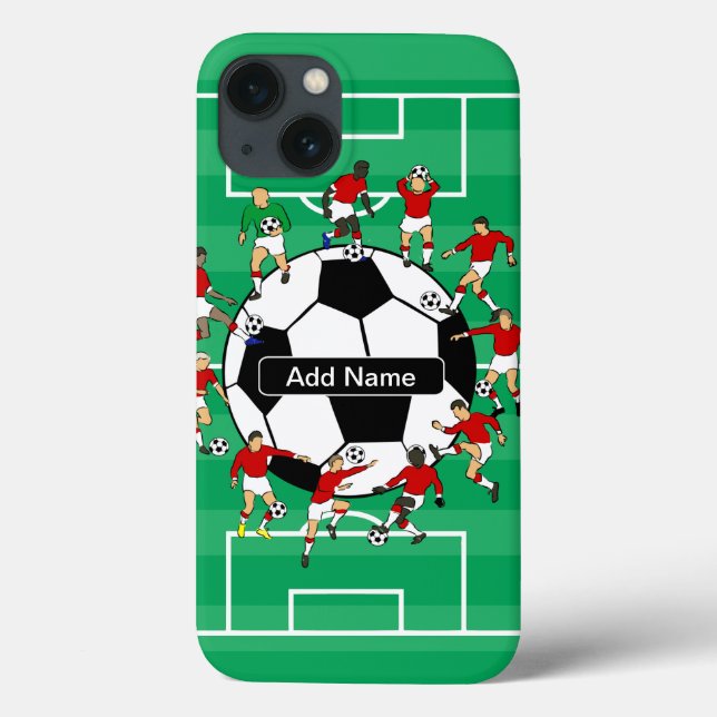 Personalisierter Fußball Case-Mate iPhone Hülle (Rückseite)