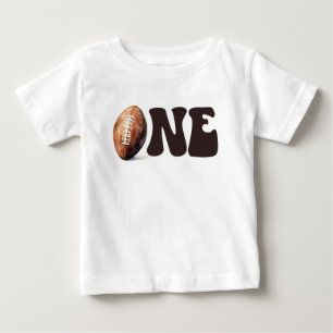 Personalisierter Fußball Erster Jahr Down Geburtst Baby T-shirt