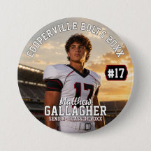Personalisierter Fußball-Foto-Button