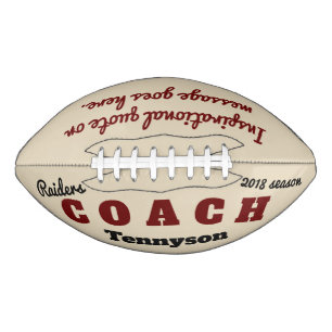 Personalisierter Fußball für den Coach - Dankeschö Football