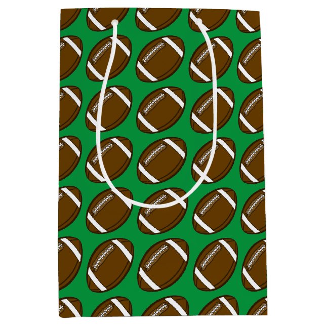 Personalisierter Fußball für Jungen, die Sport Lie Mittlere Geschenktüte (Vorderseite)