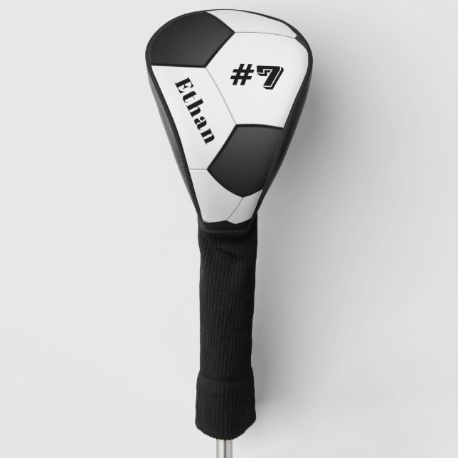 Personalisierter Fußball Golf Headcover (Vorderseite)