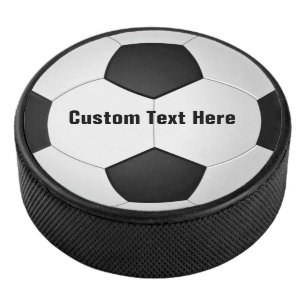 Personalisierter Fußball Hockey Puck mit Text