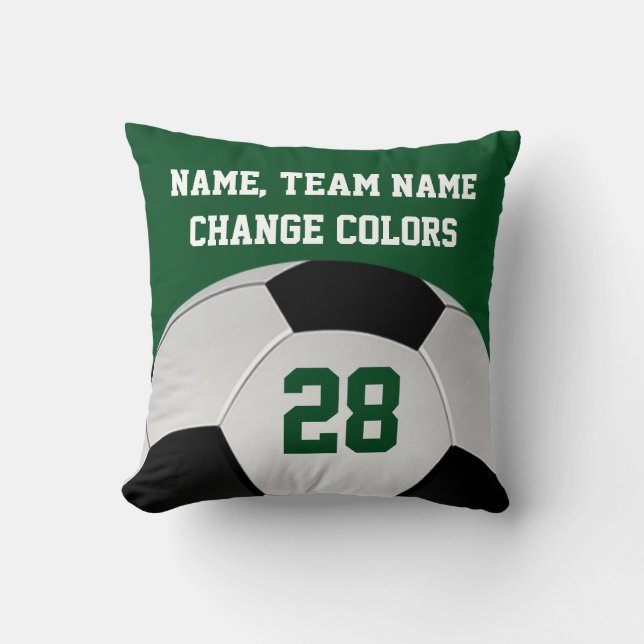 Personalisierter Fußball Pillows Ihren Namen, Team Kissen (Vorderseite)