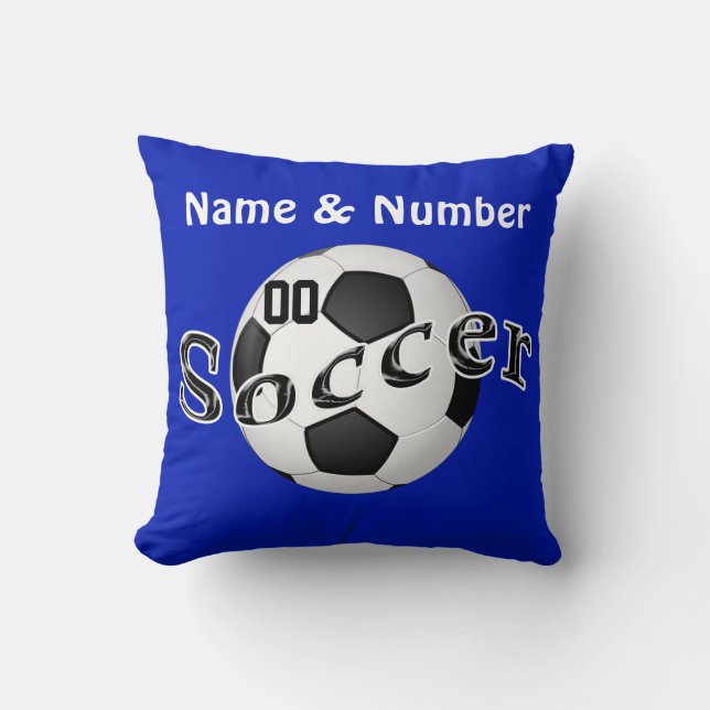 Personalisierter Fußball Pillows Ihren NAMEN und Kissen (Vorderseite)