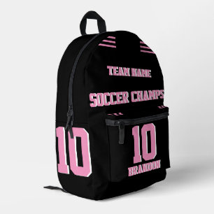 Personalisierter Fußball rosa Moderne Bedruckter Rucksack