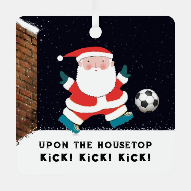 Personalisierter Fußball-Sammelband 2024 Ornament Aus Metall (Vorderseite)