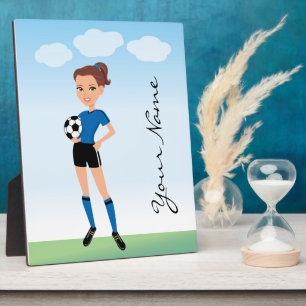 Personalisierter Fußball-Spieler Fotoplatte