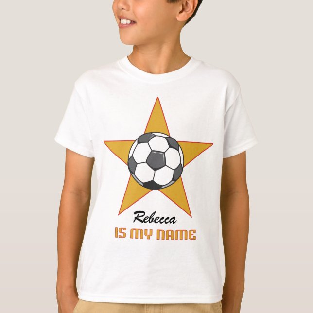 Personalisierter Fußball-Stern-T - Shirt (Vorderseite)