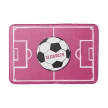 Personalisierter Fußball und Felsrosa